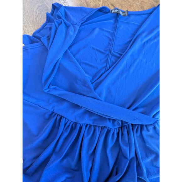 Bella Flore Womens plus size tank top camisole shirt top blouse Size 3x Blue - Picture 4 of 10